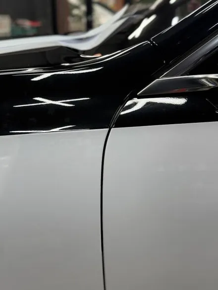 광주 랩핑 BMW 7시리즈 투톤 블랙&화이트 시공후기