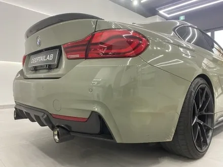 삼송 랩핑,BMW 420i M 스포츠 쿠페 택랩 그라우 펄 전체 랩핑+포지드카본 부분랩핑 / 고양시 덕양구 도내동