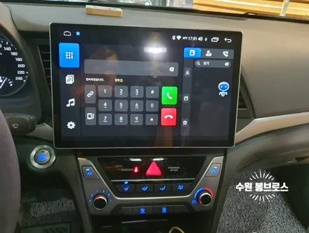아반떼AD Navifly M700S 13인치 안드로이드올인원 작업 - 수원 봉브로스