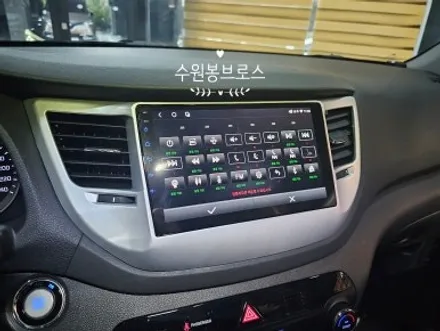 올뉴투싼 16년식. 사제네비탈거 카나로X프로 티맵 길안내 가능한 안드로이드올인원 으로 교체 -수원 봉브로스