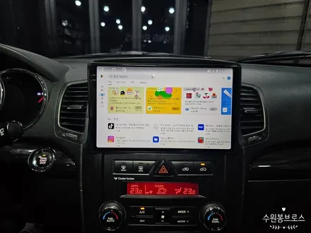쏘렌토R 카나로X프로 2K해상도 10인치 안드로이드올인원,AHD후방카메라교체작업