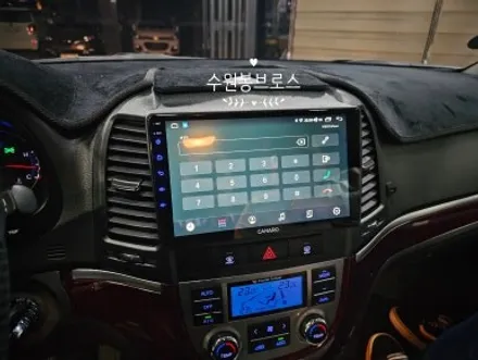 싼타페CM. 9인치 안드로이드올인원 시공으로 고급스러움 장착 -수원 봉브로스