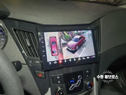 YF쏘나타 9인치안드로이드올인원과 360어라운드뷰 작업 - 수원 봉브로스