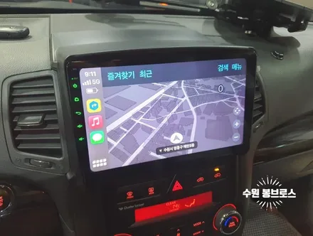 쏘렌토R 카나로 X Plus 10인치 안드로이드올인원 교체 작업 - 수원 봉브로스