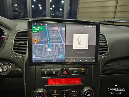 쏘렌토R 카나로X프로 2K해상도 10인치 안드로이드올인원,AHD후방카메라교체작업