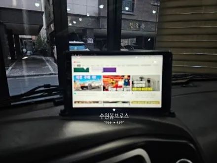 포터2 신형. 거치대 스마트폰 네비는 이제그만! 카나로X플러스 안드로이드 올인원 시공으로 편안한 운전 -수원 봉브로스
