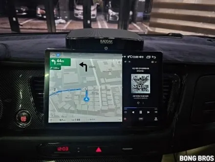 올뉴 카니발. 사제내비 탈거후 카나로 13인치 안드로이드 올인원 네비게이션 교체 시공 작업 -수원 봉브로스