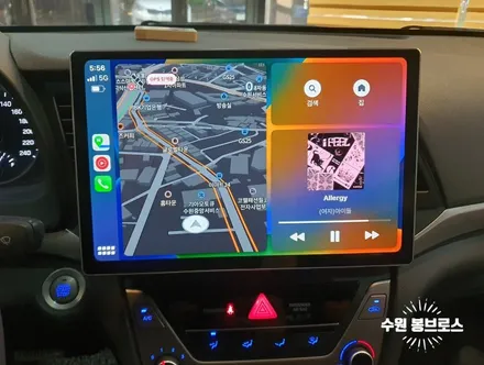 아반떼AD Navifly M700S 13인치 안드로이드올인원 작업 - 수원 봉브로스