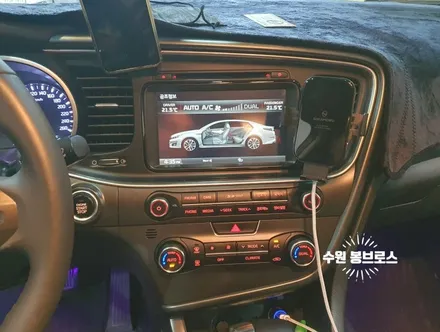 14년식 더뉴K5 12.3인치 안드로이드올인원 교체 / 순정네비차량, 아마 더뉴K5 첫시공? - 수원 봉브로스