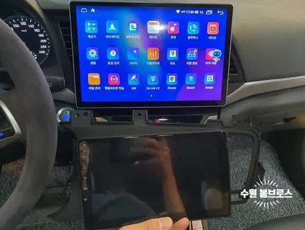 아반떼AD Navifly M700S 13인치 안드로이드올인원 작업 - 수원 봉브로스