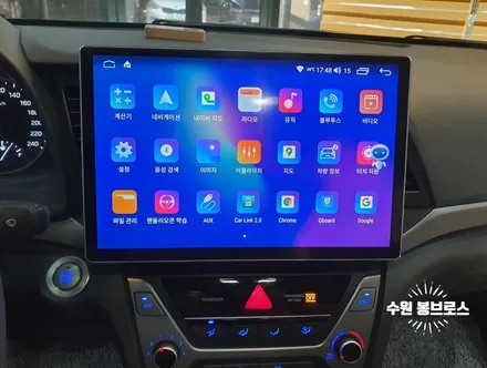 아반떼AD Navifly M700S 13인치 안드로이드올인원 작업 - 수원 봉브로스