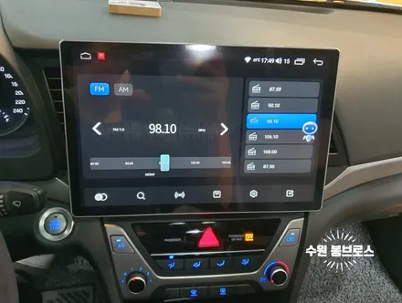 아반떼AD Navifly M700S 13인치 안드로이드올인원 작업 - 수원 봉브로스