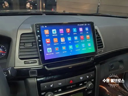 오피러스 10년식. 카나로X플러스 9인치 안드로이드올인원, AHD후방카메라 교체 - 수원 봉브로스