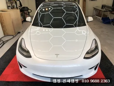김포마산동랩핑 테슬라 모델3 무광 다크 그레이 전체랩핑 / 김포시 마산동