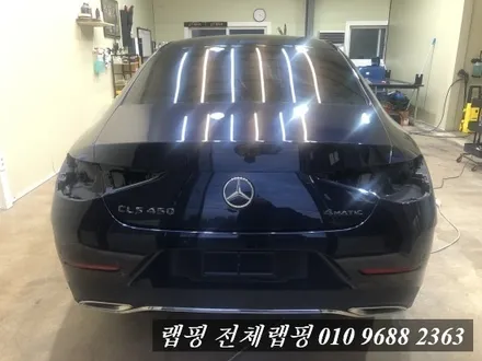 벤츠 CLS 450 전체랩핑 김포랩핑 3M 유광 화이트 골드 스파클 전체랩핑 / 김포시 마산동