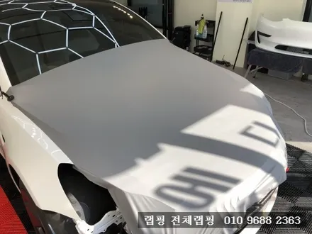 김포마산동랩핑 테슬라 모델3 무광 다크 그레이 전체랩핑 / 김포시 마산동