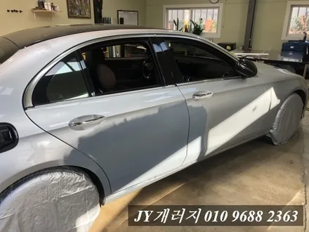 고양 랩핑 벤츠E클래스 제거후 재시공 에이버리 사틴 화이트 / 김포시 마산동