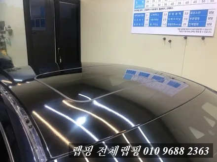 벤츠 CLS 450 전체랩핑 김포랩핑 3M 유광 화이트 골드 스파클 전체랩핑 / 김포시 마산동