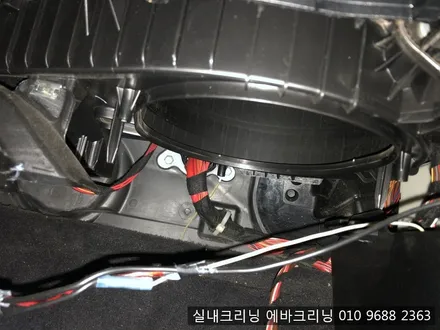 bmw 3시리즈 히터냄새로 에바크리닝 작업 / 김포시 마산동