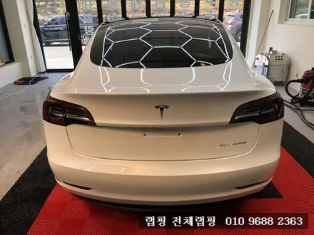 김포마산동랩핑 테슬라 모델3 무광 다크 그레이 전체랩핑 / 김포시 마산동