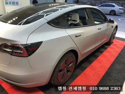 김포마산동랩핑 테슬라 모델3 무광 다크 그레이 전체랩핑 / 김포시 마산동