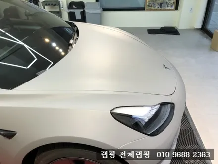 김포마산동랩핑 테슬라 모델3 무광 다크 그레이 전체랩핑 / 김포시 마산동
