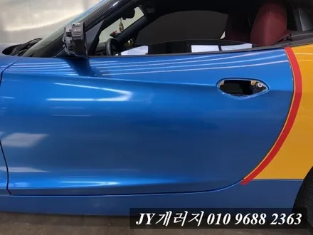 김포랩핑 BMW Z4 에이버리 유광 메탈릭 브라이트 블루 전체랩핑 / 김포시 마산동