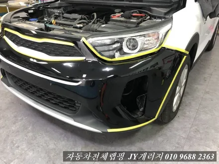 스토닉 전체랩핑 투톤랩핑 에이버리 사틴화이트 전체랩핑 / 김포시 마산동