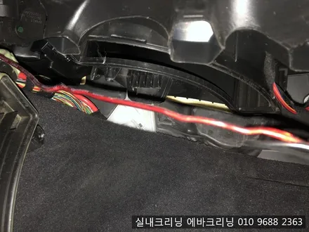 bmw 3시리즈 히터냄새로 에바크리닝 작업 / 김포시 마산동