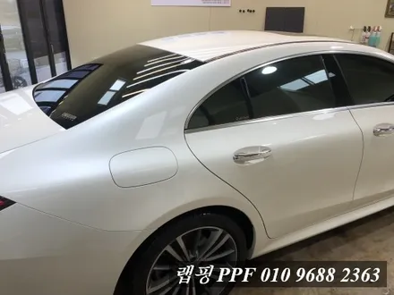 벤츠 CLS 400d 에이버리 유광블랙 전체랩핑 고양랩핑 / 김포시 마산동