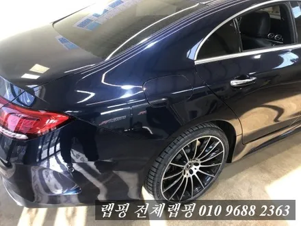 벤츠 CLS 450 전체랩핑 김포랩핑 3M 유광 화이트 골드 스파클 전체랩핑 / 김포시 마산동