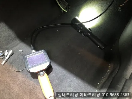 bmw 3시리즈 히터냄새로 에바크리닝 작업 / 김포시 마산동