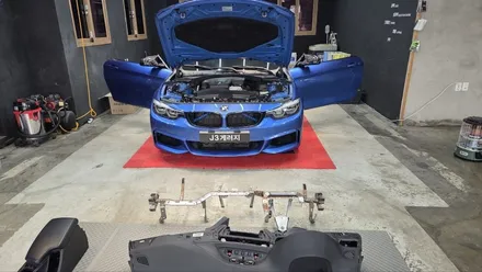 BMW 420i 쿠페 크레파스 냄새제거 전주 김제 정읍 익산 / 김포시 마산동