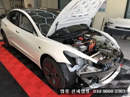 김포마산동랩핑 테슬라 모델3 무광 다크 그레이 전체랩핑 / 김포시 마산동