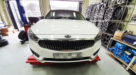평택 수원 안산 화성 기아 올뉴 K7 휠복원 휠도색 블랙유광 휠 드렁큰타이어 / 화성시 팔탄면