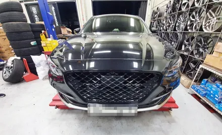 안산 수원 화성 그랜저 IG 19인치 휠복원 수리 블랙유광 휠도색 세련미를 더하다 금호타이어 마제스티9 245/40R19 / 화성시 팔탄면