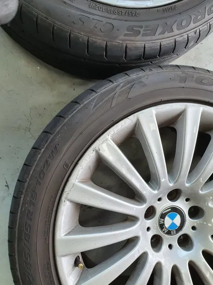 수원 평택 안산 화성 BMW 7시리즈 740i 휠복원 수리 전문점 드렁큰타이어 / 화성시 팔탄면