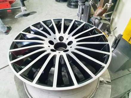 수원 화성 벤츠 S클래스 S350d S400d 순정휠 손상으로 인한 휠복원 다이아몬드커팅 블랙폴리시 휠도색 + 미쉐린 프라이머시 MXM4 교환 교체 / 화성시 팔탄면