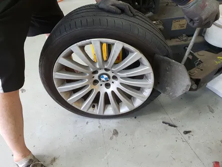 수원 평택 안산 화성 BMW 7시리즈 740i 휠복원 수리 전문점 드렁큰타이어 / 화성시 팔탄면