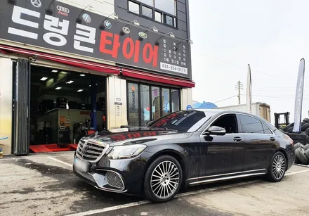 수원 화성 벤츠 S클래스 S350d S400d 순정휠 손상으로 인한 휠복원 다이아몬드커팅 블랙폴리시 휠도색 + 미쉐린 프라이머시 MXM4 교환 교체 / 화성시 팔탄면