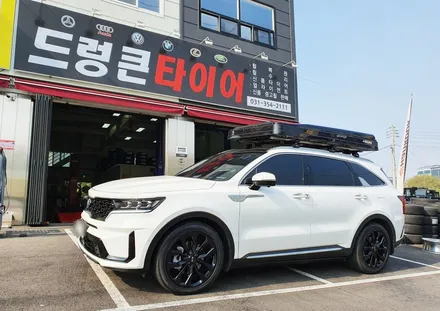 안산 수원 화성 기아 신형 쏘렌토 20인치 휠교체를 고민하시나요? 순정휠 블랙 유광 도색을 추천 드립니다. 휠복원 전문점 드렁큰 타이어 / 화성시 팔탄면