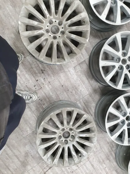 (구리 스마일휠) bmw 740  휠복원+실버 19인치 (분체도장) / 포천시 소흘읍