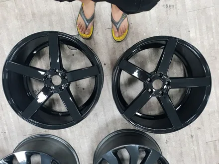 (구리 스마일휠) 벤츠 cls63amg 20인치 사제휠 휠복원+블랙유광(분체도장) / 포천시 소흘읍