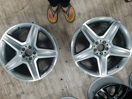 (구리 스마일휠) 벤츠gle 63amg 20인치 다이아몬드컷팅 휠복원(분체도장) / 포천시 소흘읍