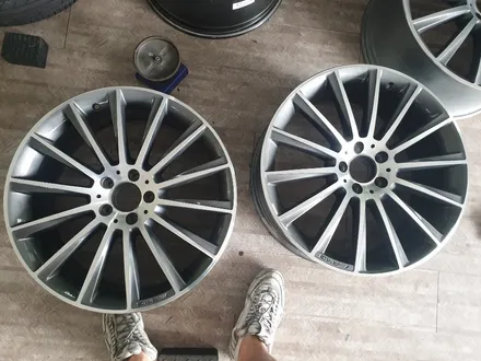 (구리 스마일휠) 벤츠s클래스 amg 20인치 마차휠 다이아몬드컷팅 휠복원(분체도장) / 포천시 소흘읍
