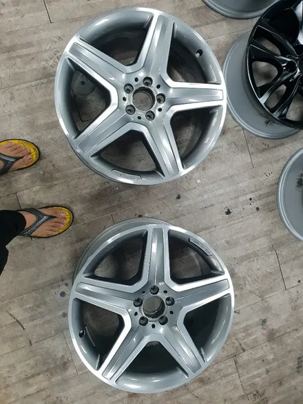 (구리 스마일휠) 벤츠gle 63amg 20인치 다이아몬드컷팅 휠복원(분체도장) / 포천시 소흘읍