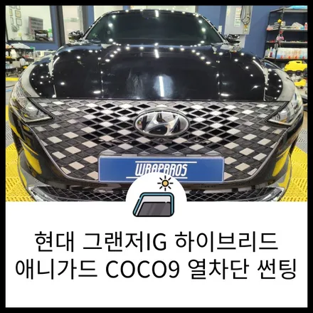 동탄 유리 교체 선팅 / 현대 그랜저IG 애니가드 COCO9 열 차단 선팅 / 랩브로스 / 동탄 반송동