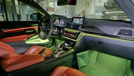 bmw f82 m4 엠비언트 비노출 시공으로 은은하게 ! / 인천 계양, 김포, 강서, 부평