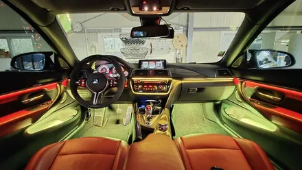 bmw f82 m4 엠비언트 비노출 시공으로 은은하게 ! / 인천 계양, 김포, 강서, 부평