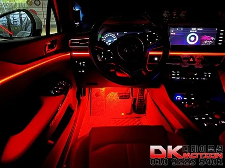 인천 부천 김포 K5DL3 순정연동엠비언트+컵홀더+무빙도어스커프 완벽시공!! / 인천 계양, 김포, 강서, 부평